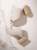 Helena Heeled Sandal in Ice Suede