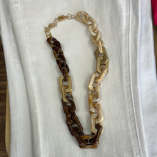 Cafe Acrylic Rectangle Necklace