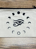 Egyptian Eye & Moon Phases Pouch