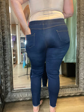 Pull On Distressed Skinny Jeans