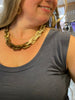 Cafe Acrylic Rectangle Necklace