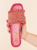 Juana Woven Sandals in Pink