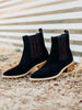 Leonor Suede Ankle Boot in Black