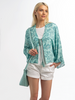 Floral Coverup with Cord Tie