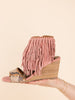 True Fringe Wedge in Blush