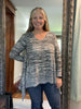 Black & Ivory V-Neck Sweater Tunic-Shop-Womens-Boutique-Clothing