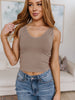 Carefree Seamless Reversible Tank in Light Mocha