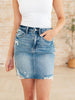 Carol High Rise Rigid Magic Denim Skirt