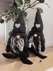 Coffee Lover Gnomes Set of 2 in Charcoal