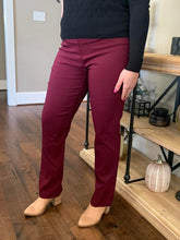 Wine Erica Pull-On Pants