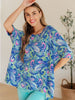 Essential Blouse in Painted Blue Mix