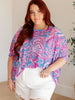 Essential Blouse in Purple Paisley