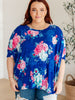 Essential Blouse in Royal and Pink Floral