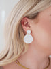 Falling Petals Earrings in Cream