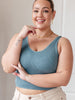 Fundamentals Ribbed Seamless Reversible Tank in Vintage Blue
