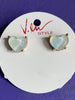 Glitter Heart Stud Earrings-Shop-Womens-Boutique-Clothing