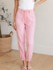 Regina High Rise Garment Dyed Denim Jogger