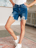 Kelsey Mid Rise Distressed Cutoff Shorts