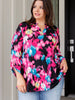 Lizzy Top in Painted Floral