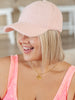 Lyla Sherpa Ball Cap in Pink