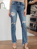 O'Hara Destroyed Straight Jeans