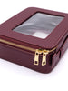 PU Leather Travel Cosmetic Case in Wine