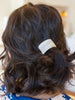 Rectangle Cuff Hair Tie Elastic in Ivory