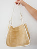 Road Less Traveled Handbag with Zipper Pouch in Cream