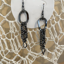 Sassy Black Chain Earrings-Shop-Womens-Boutique-Clothing