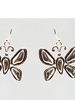 Silver Butterfly Dangle Earrings-Shop-Womens-Boutique-Clothing