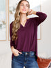 So Outstanding Top in Dark Magenta