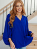 What Do You Say Balloon Sleeve Blouse