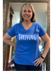 Blue Thriving Graphic Tee