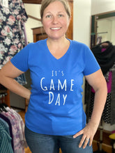 It's Game Day V-neck Graphic Tee