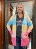 Jenny Tie Dye Colorblock Button Sweater