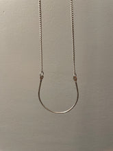 Silver U Long Necklace