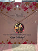 Gold Stamped Flower Necklace