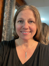 Pray Silver Bar Necklace