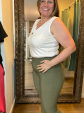 Olive Green Lana Pants