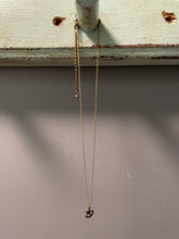 Gold Crescent Moon + Star Necklace
