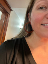 Tortoise Shell Acrylic Hoop Earrings