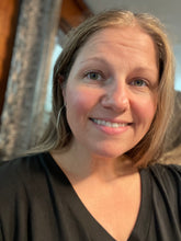 Silver V Hoop Earrings