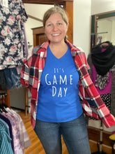 It's Game Day V-neck Graphic Tee