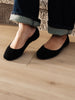 On Your Toes Ballet Flats in Black